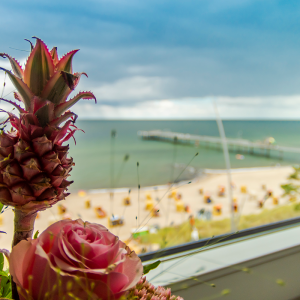 Strandhotel LUV Blick auf die Ostsee